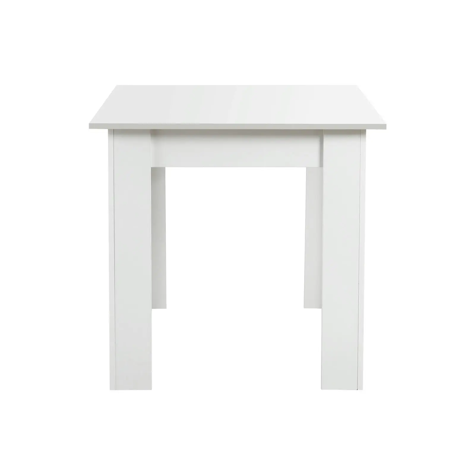 Oikiture 160cm Extendable Dining Table Kitchen Restaurant Cafe Table White