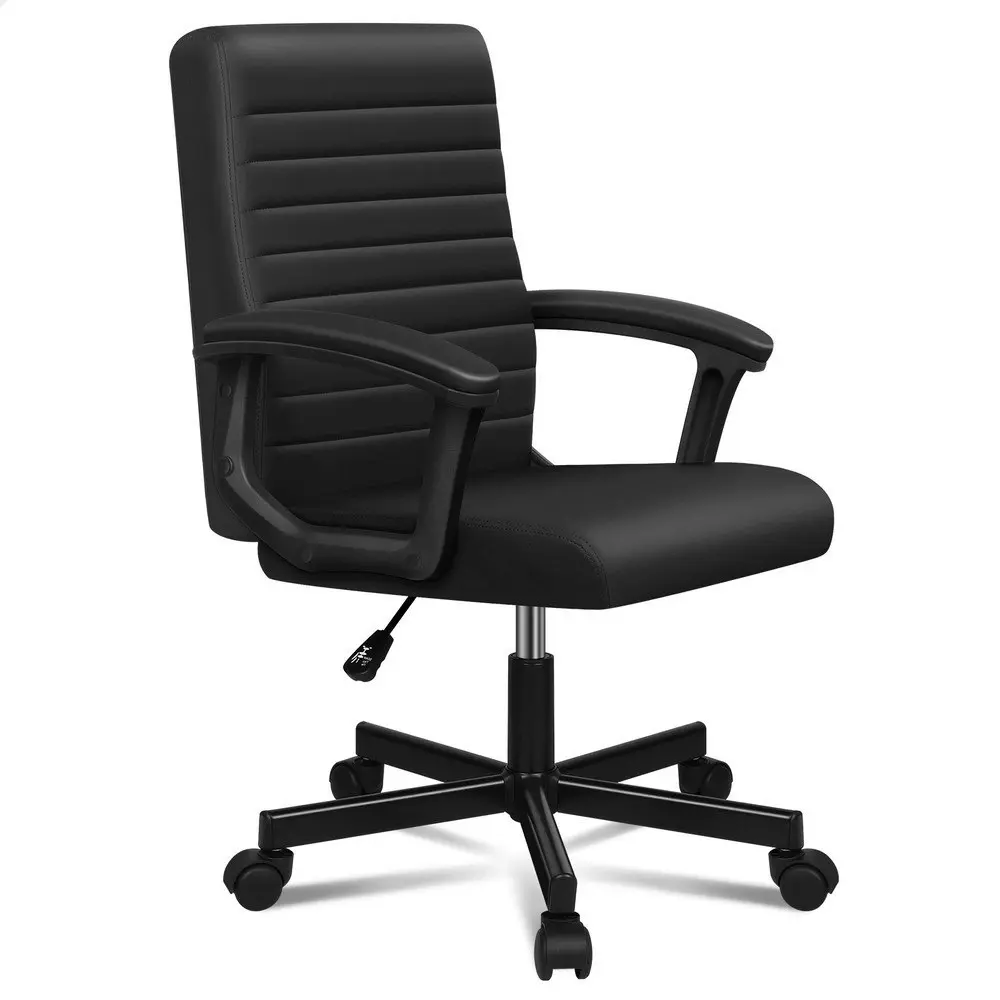 Alfordson Office Chair Executive Mid Back Black