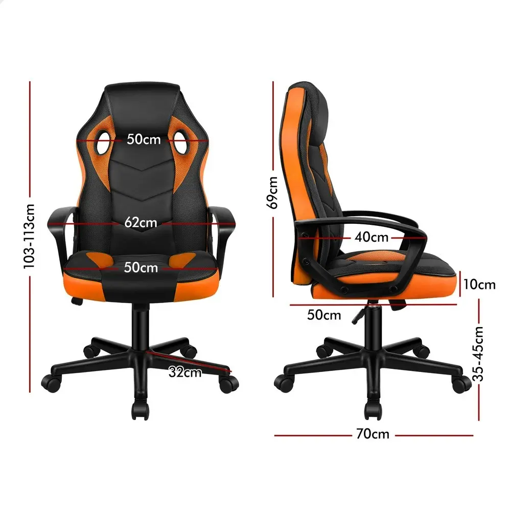 Alfordson Gaming Chair Office Executive Orange