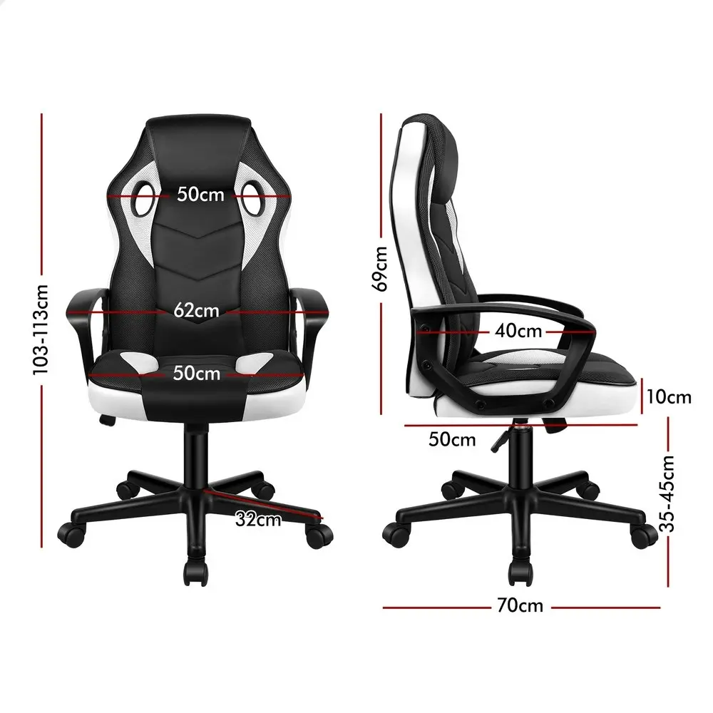 Alfordson Gaming Chair Office Executive White