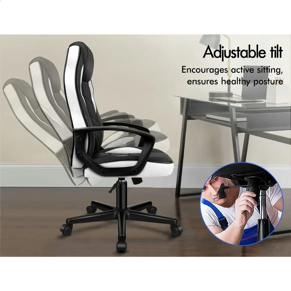 Alfordson Gaming Chair Office Executive White