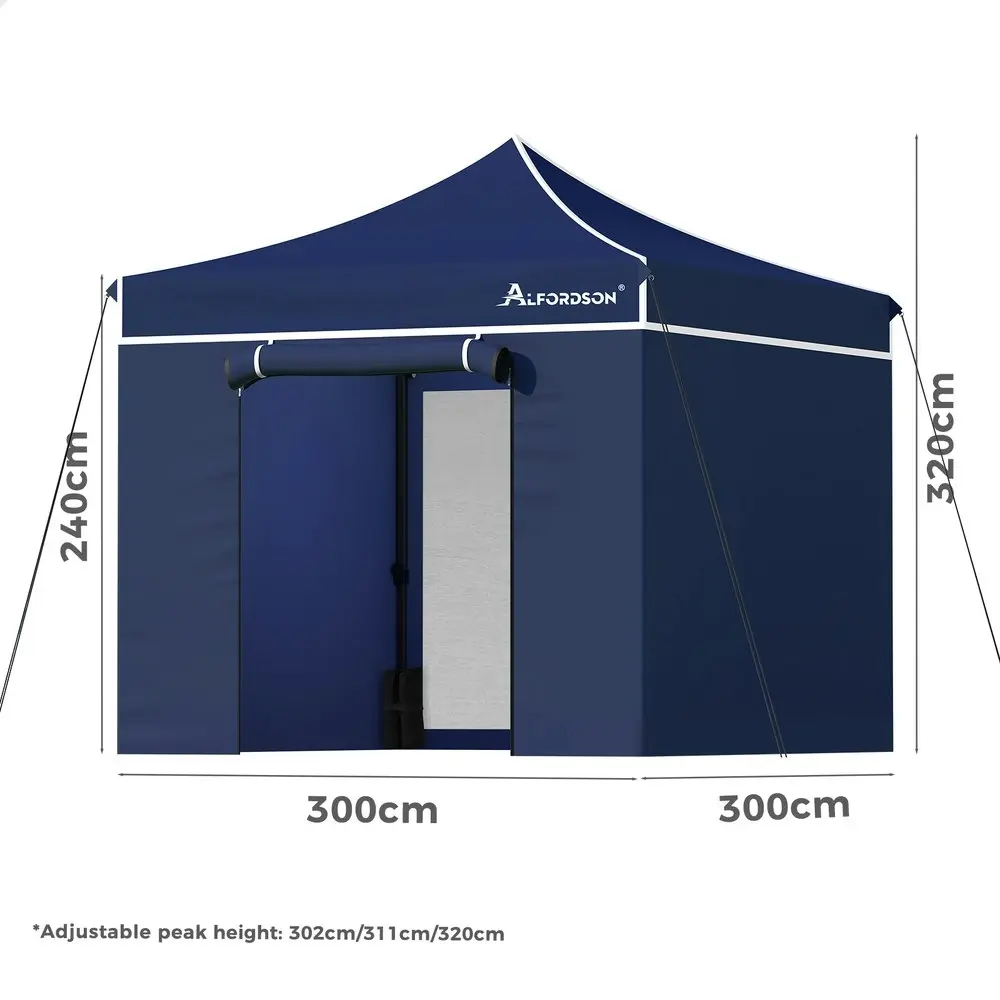 Alfordson Gazebo 3x3 Pop Up Marquee Navy