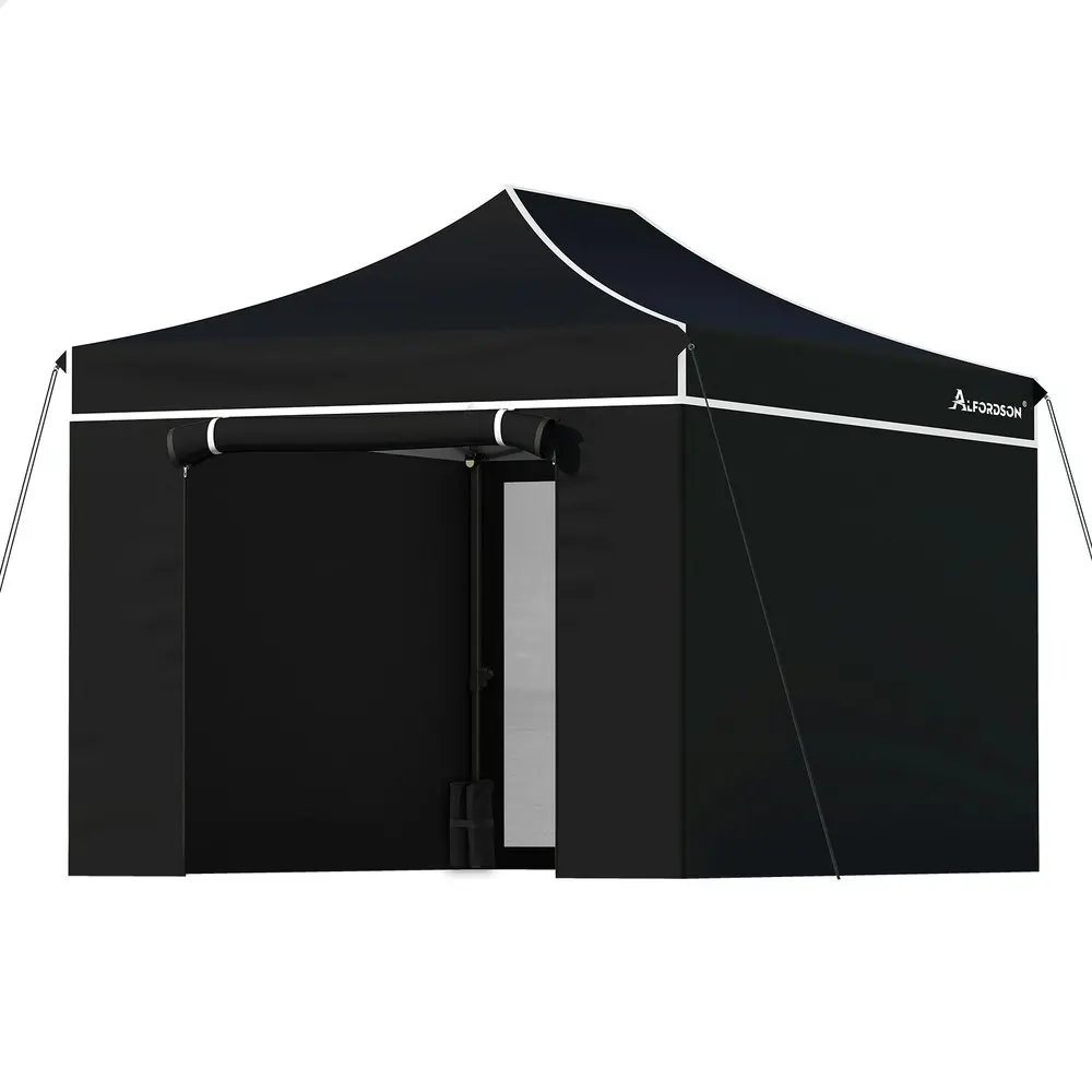 Alfordson Gazebo 3x4.5 Pop Up Marquee Black