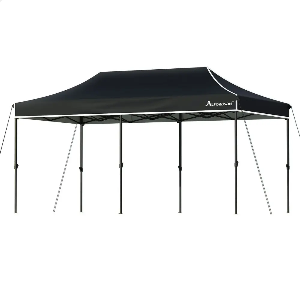 Alfordson Gazebo 3x6 Pop Up Tent Wedding Canopy Black