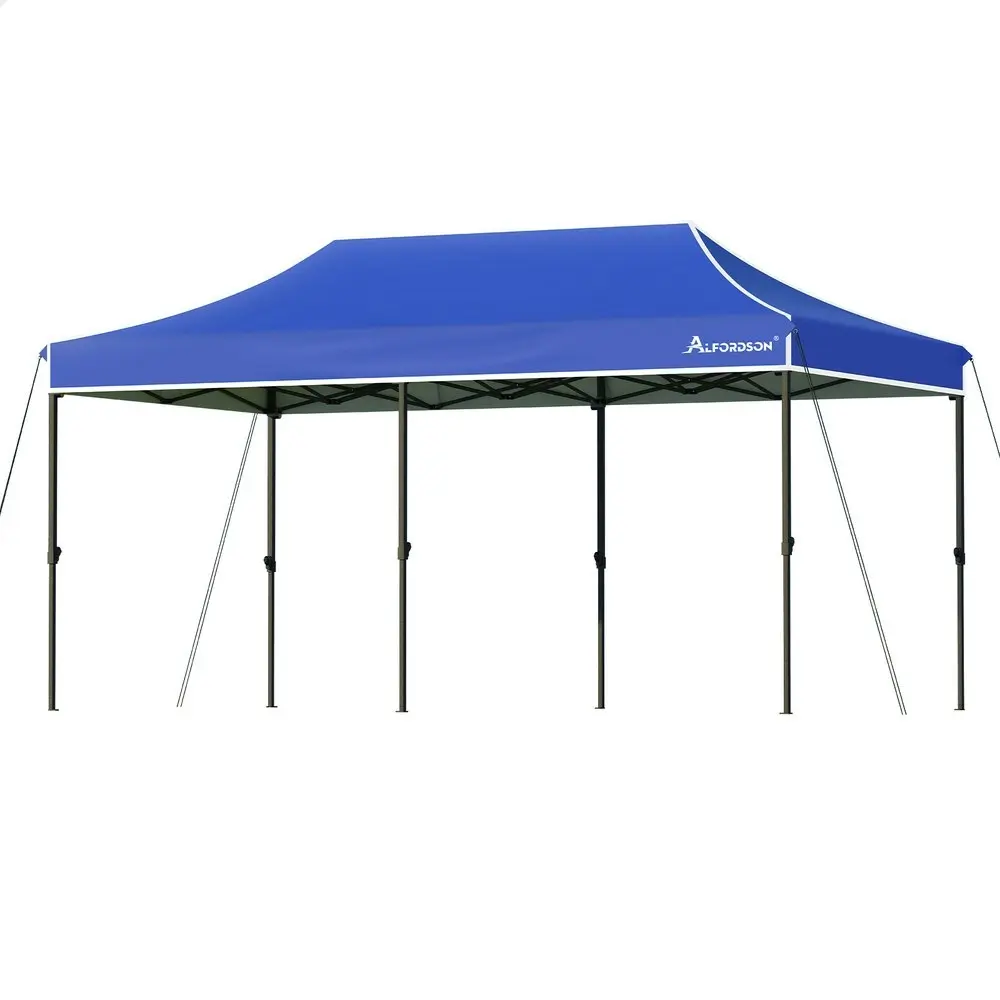 Alfordson Gazebo 3x6 Pop Up Marquee Outdoor Folding Tent Wedding Canopy Blue