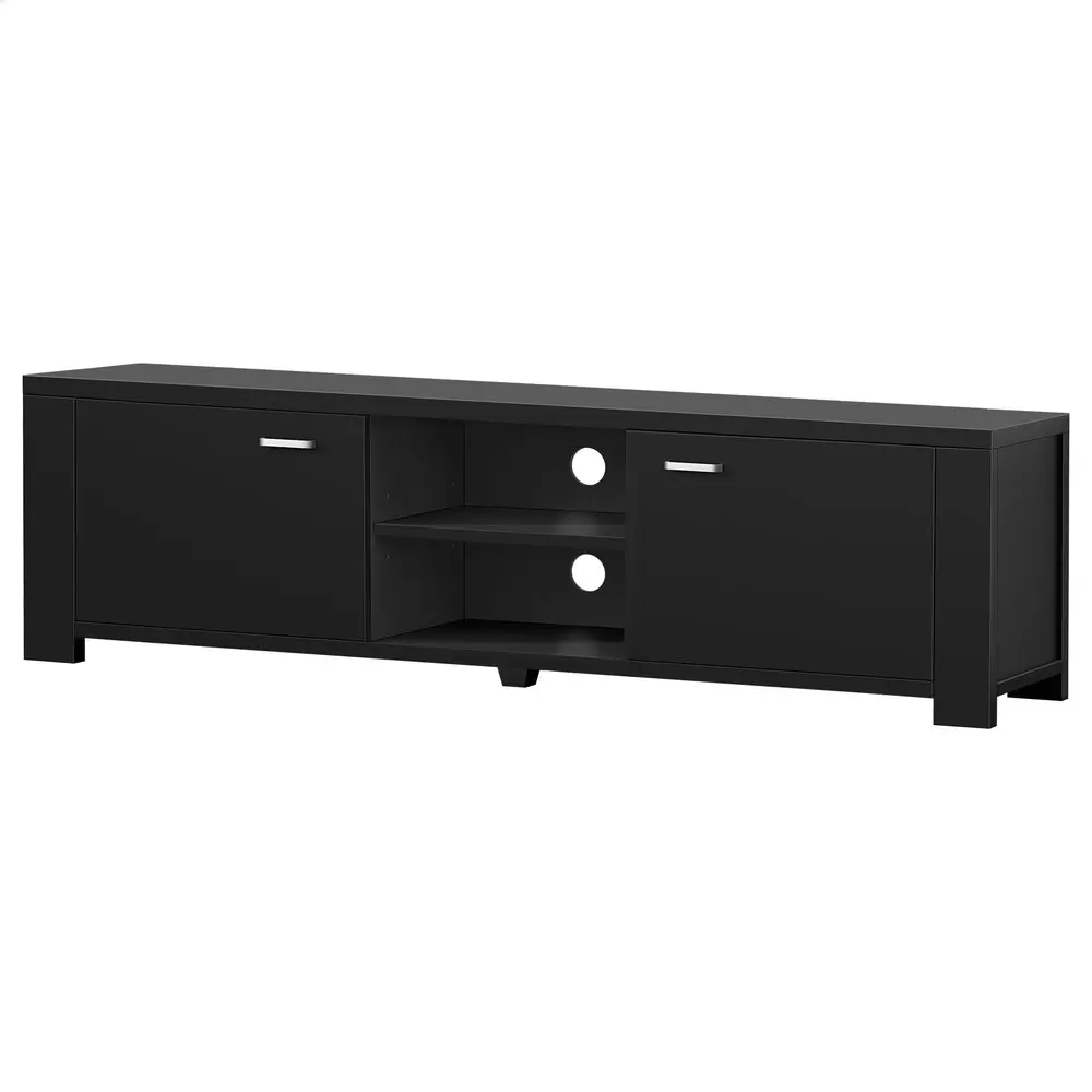 Alfordson Entertainment Unit TV Cabinet Stand 160cm Black