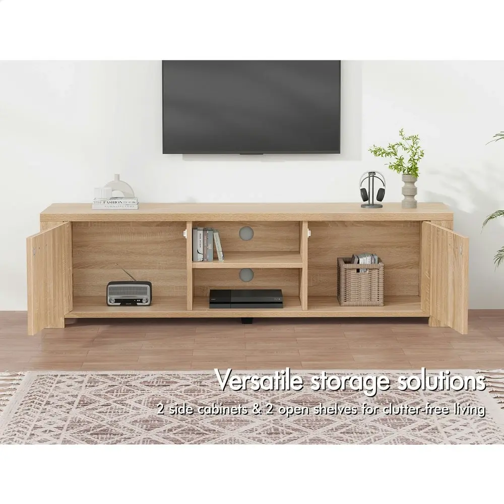 Alfordson Entertainment Unit TV Cabinet Stand 160cm Wood