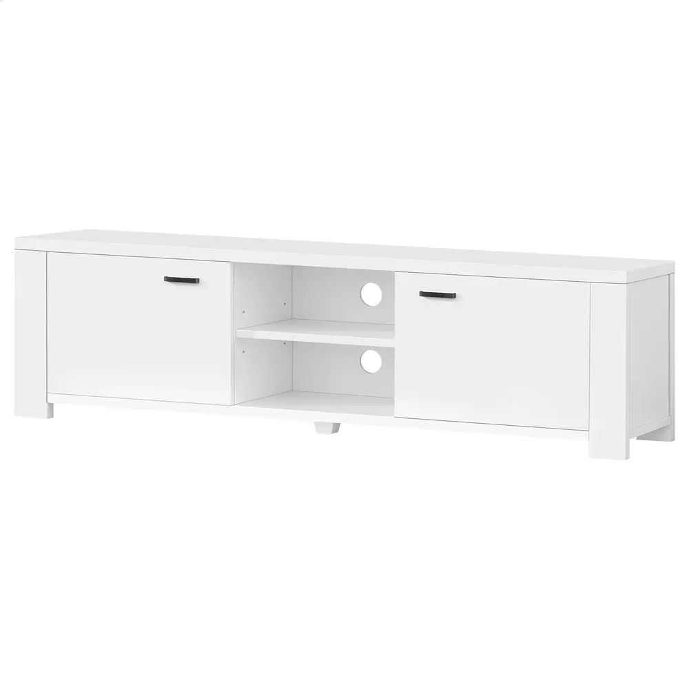 Alfordson Entertainment Unit TV Cabinet Stand 160cm White