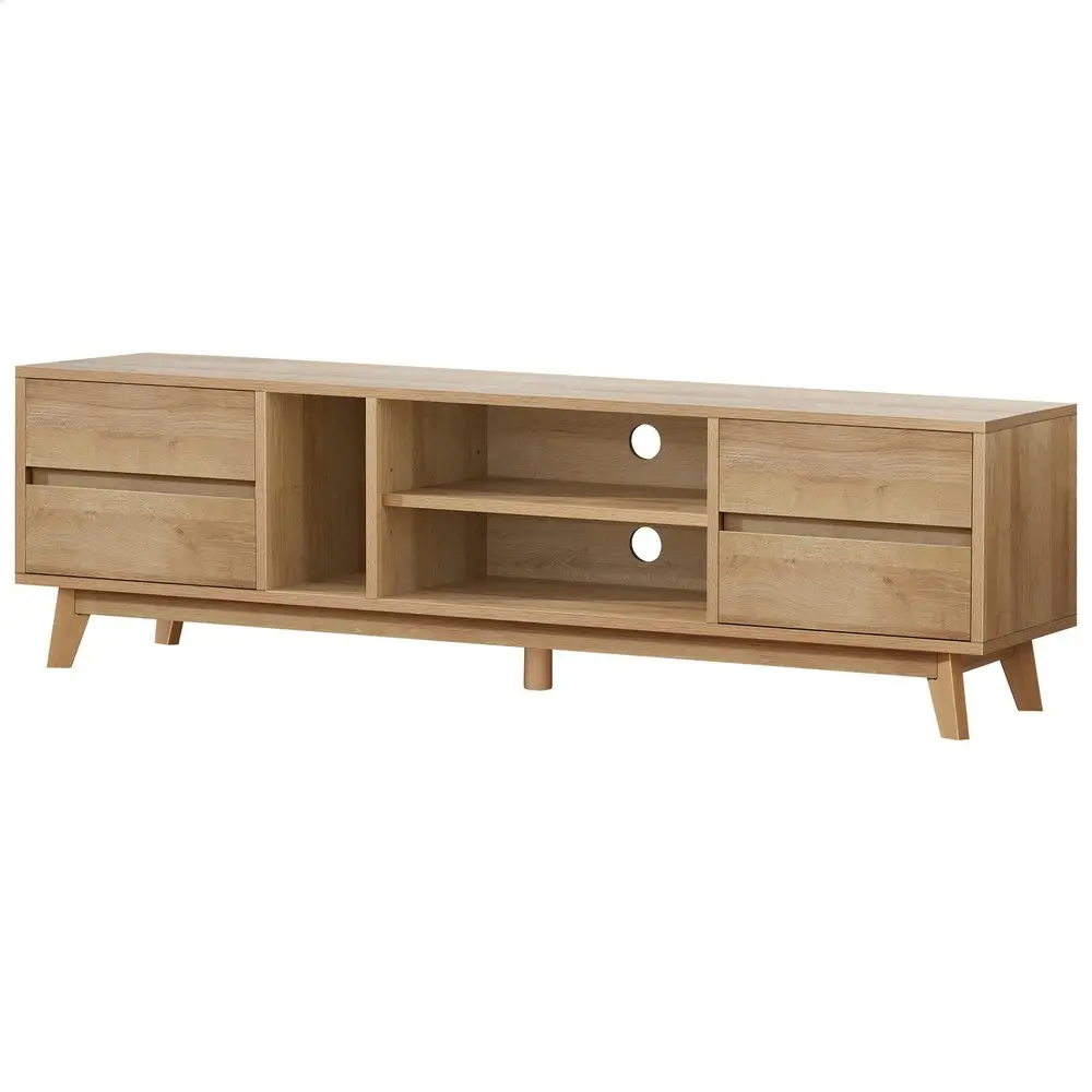 Alfordson Entertainment Unit TV Cabinet Stand 180cm Oak