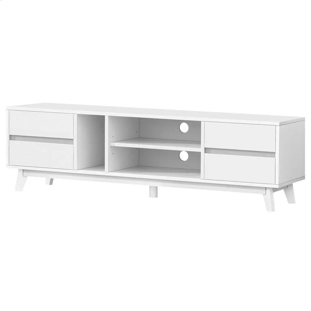 Alfordson Entertainment Unit TV Cabinet Stand 180cm White