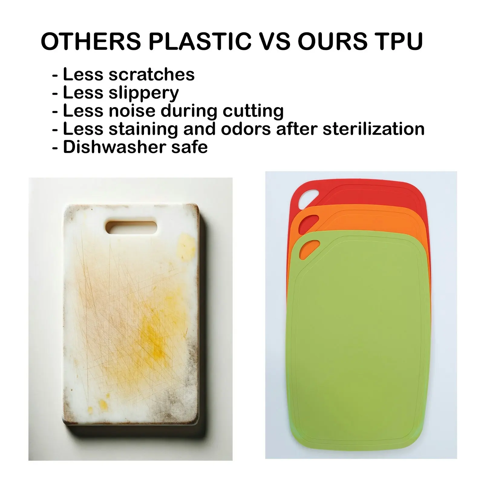 TPU Chopping Cutting Board - ORANGE