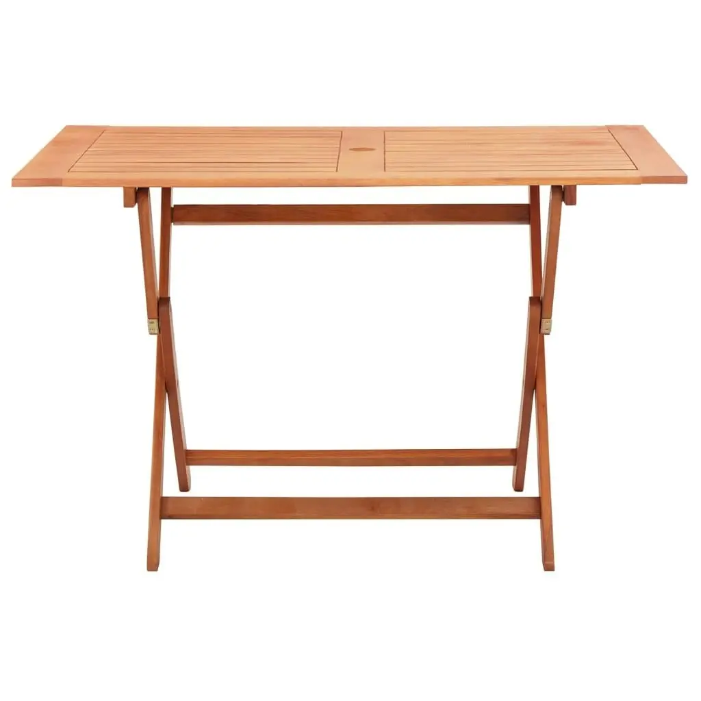 Folding Garden Table 120x70x75 cm Solid Eucalyptus Wood 48694