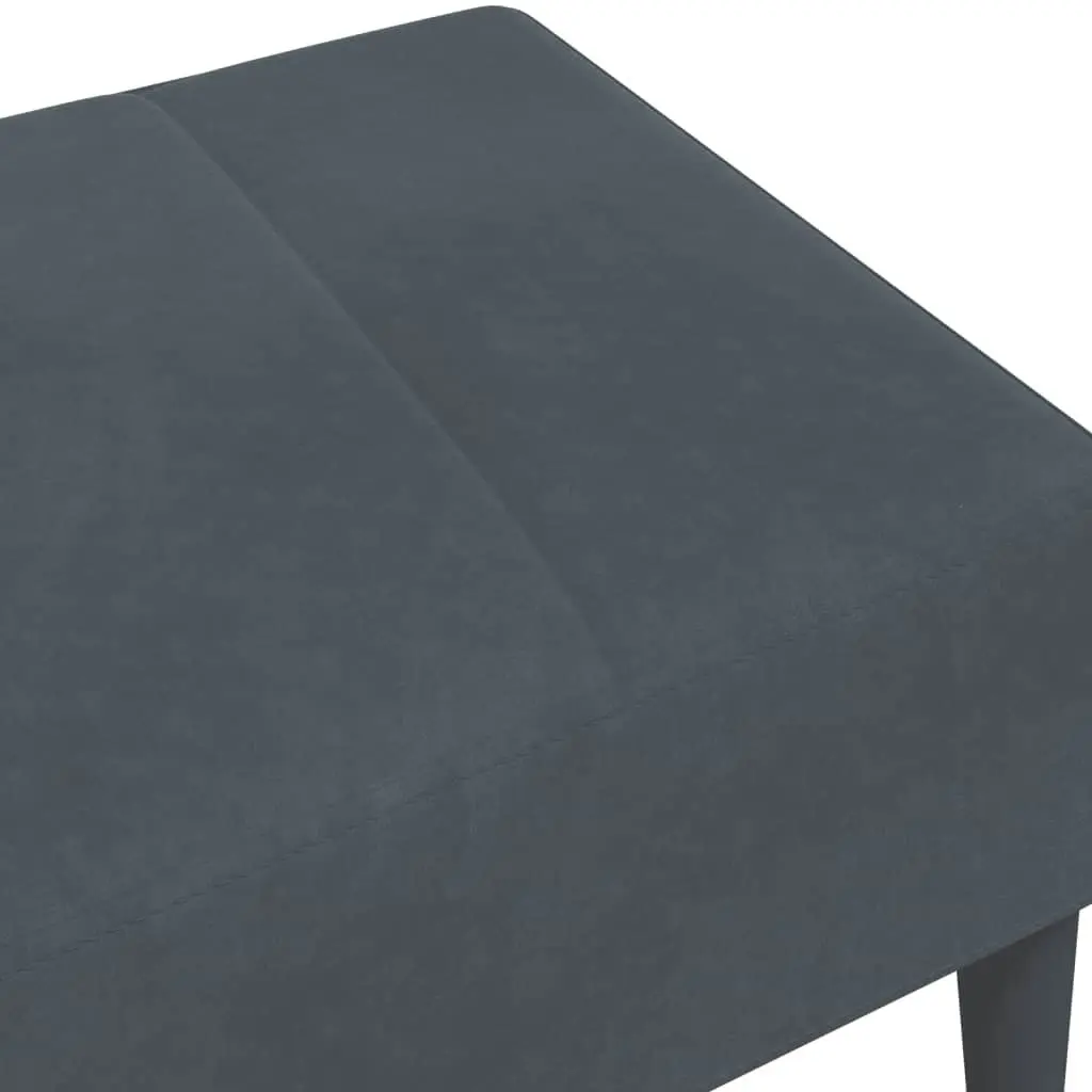 Footstool Dark Grey 77x55x31 cm Velvet 4007376