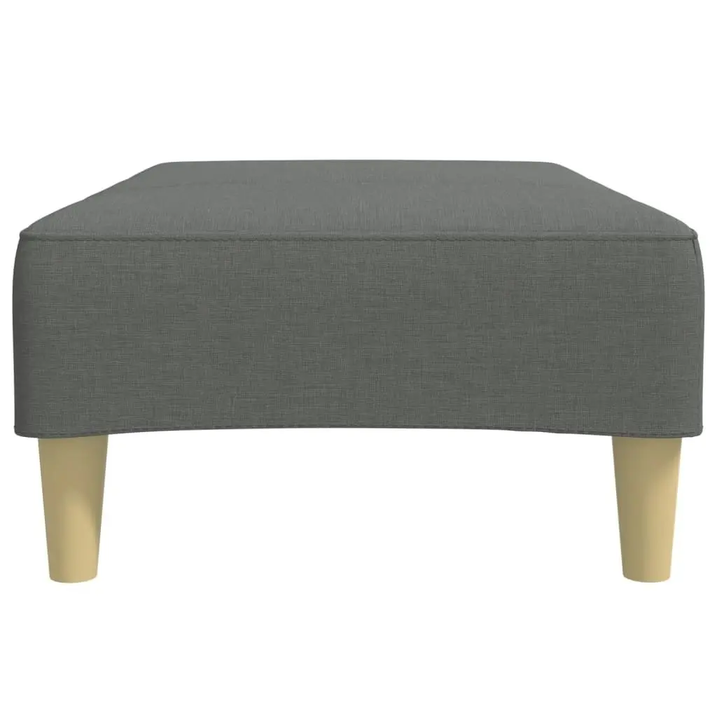 Footstool Dark Grey 77x55x31 cm Fabric 4007372