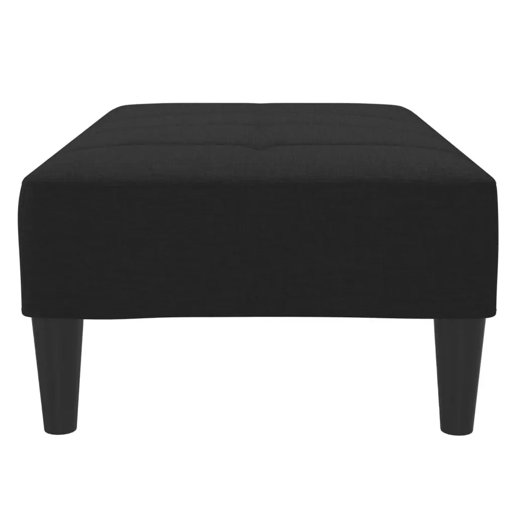 Footstool Black 77x55x31 cm Fabric 4007382