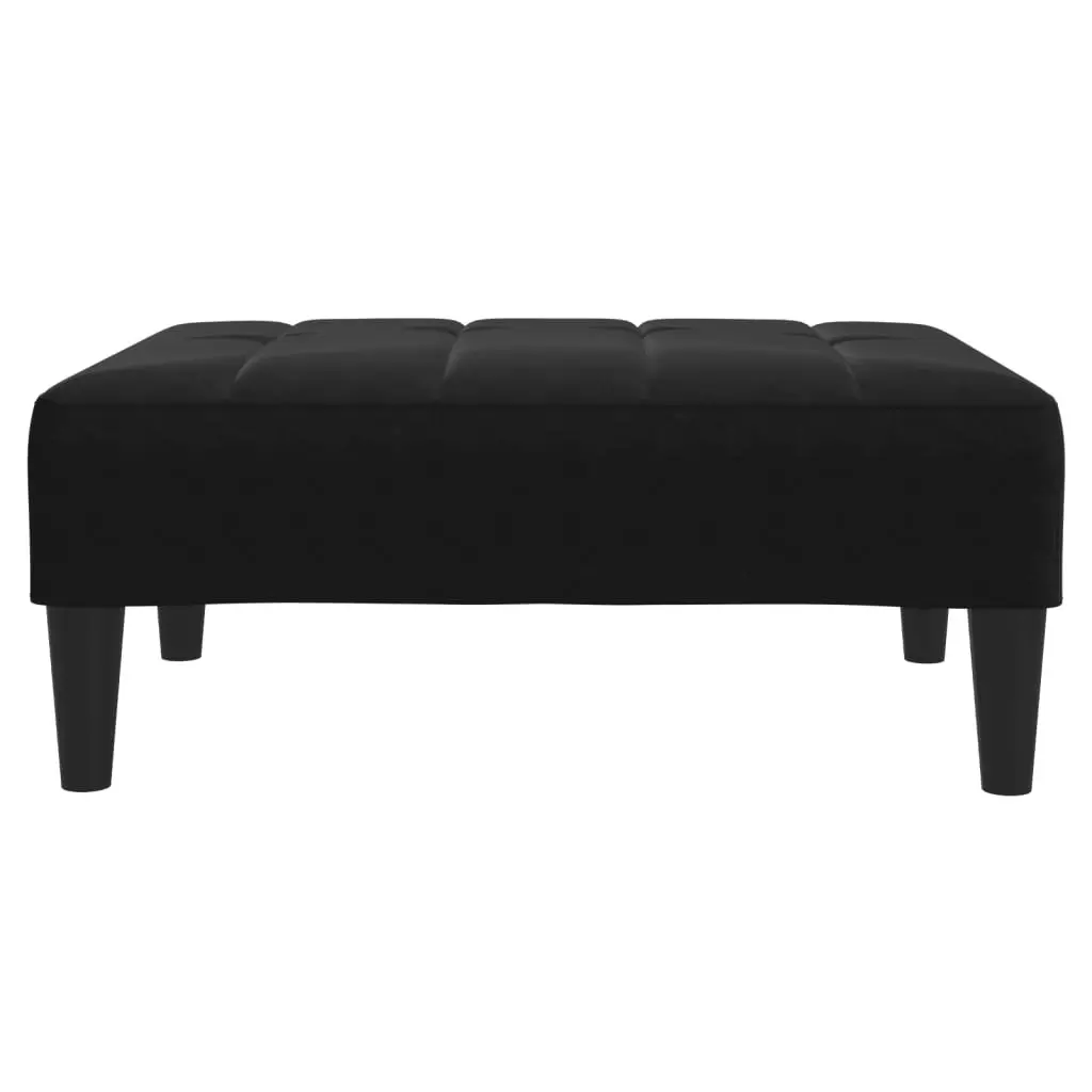 Footstool Black 77x55x31 cm Velvet 4007387