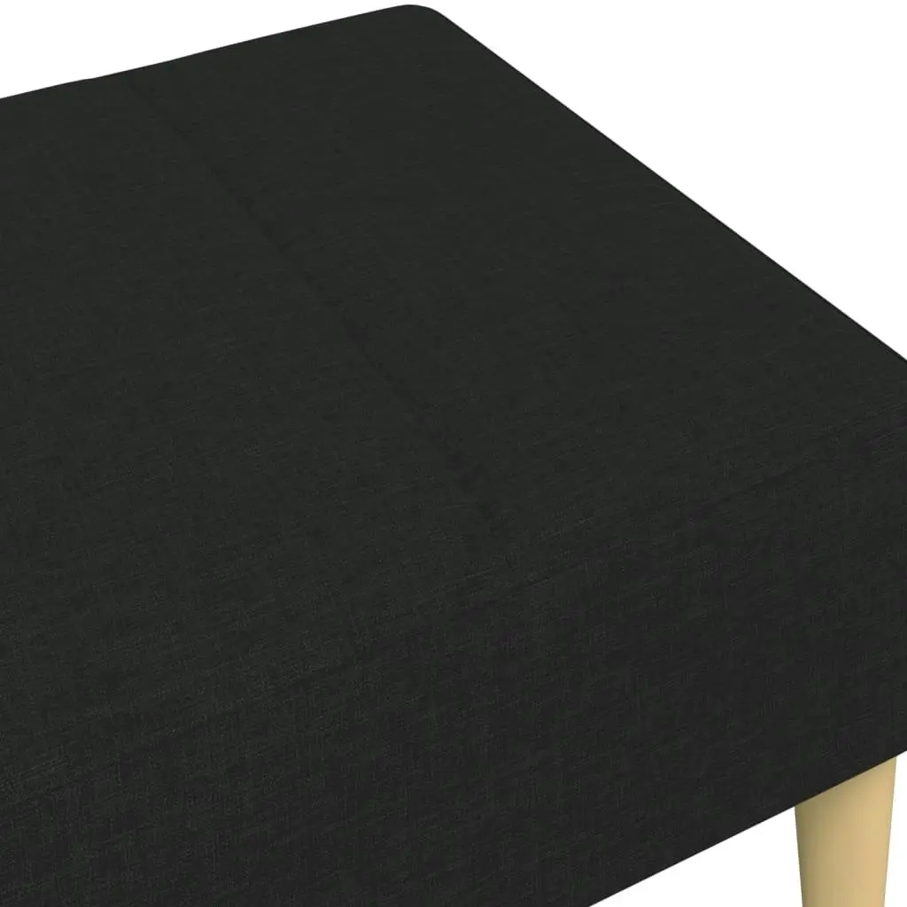 Footstool Black 77x55x31 cm Fabric 4007373