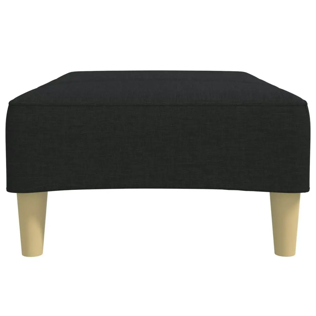 Footstool Black 77x55x31 cm Fabric 4007373