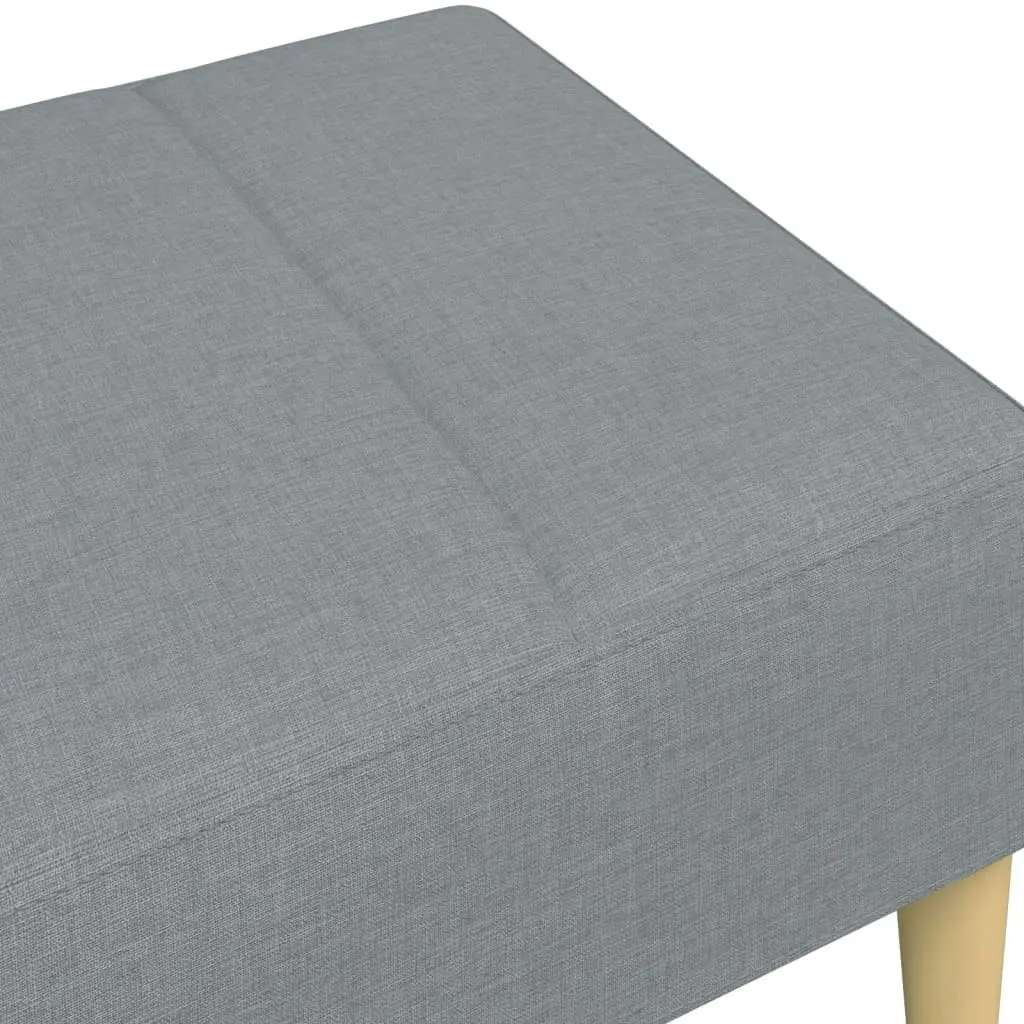 Footstool Light Grey 77x55x31 cm Fabric 4007371