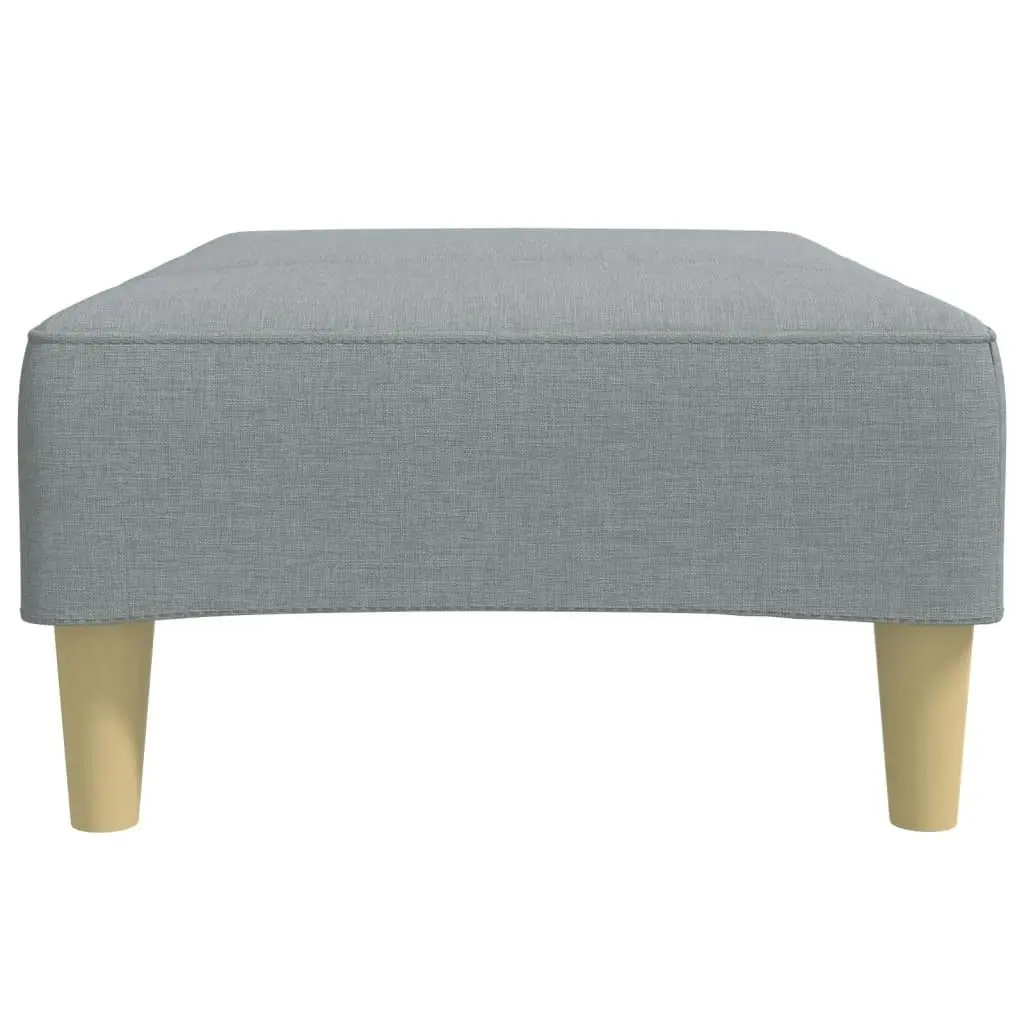 Footstool Light Grey 77x55x31 cm Fabric 4007371