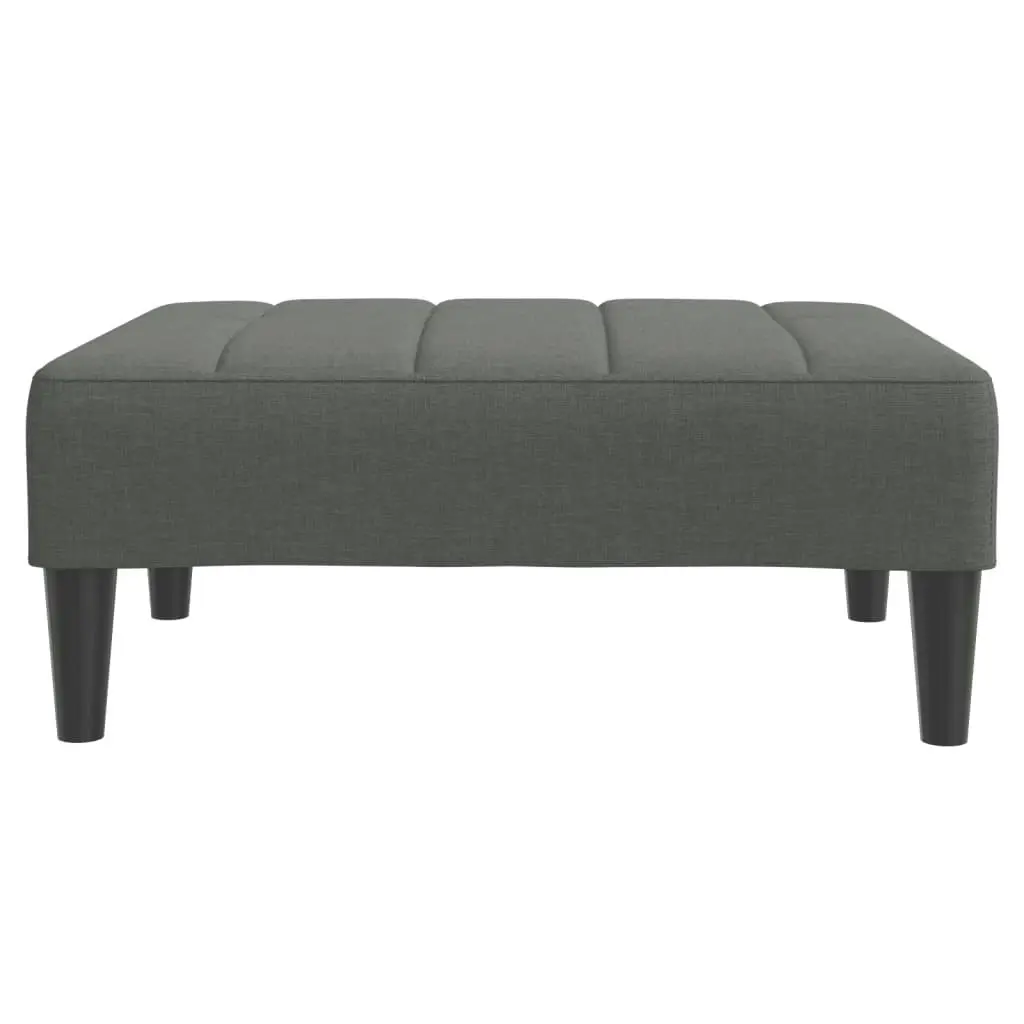 Footstool Dark Grey 77x55x31 cm Fabric 4007381