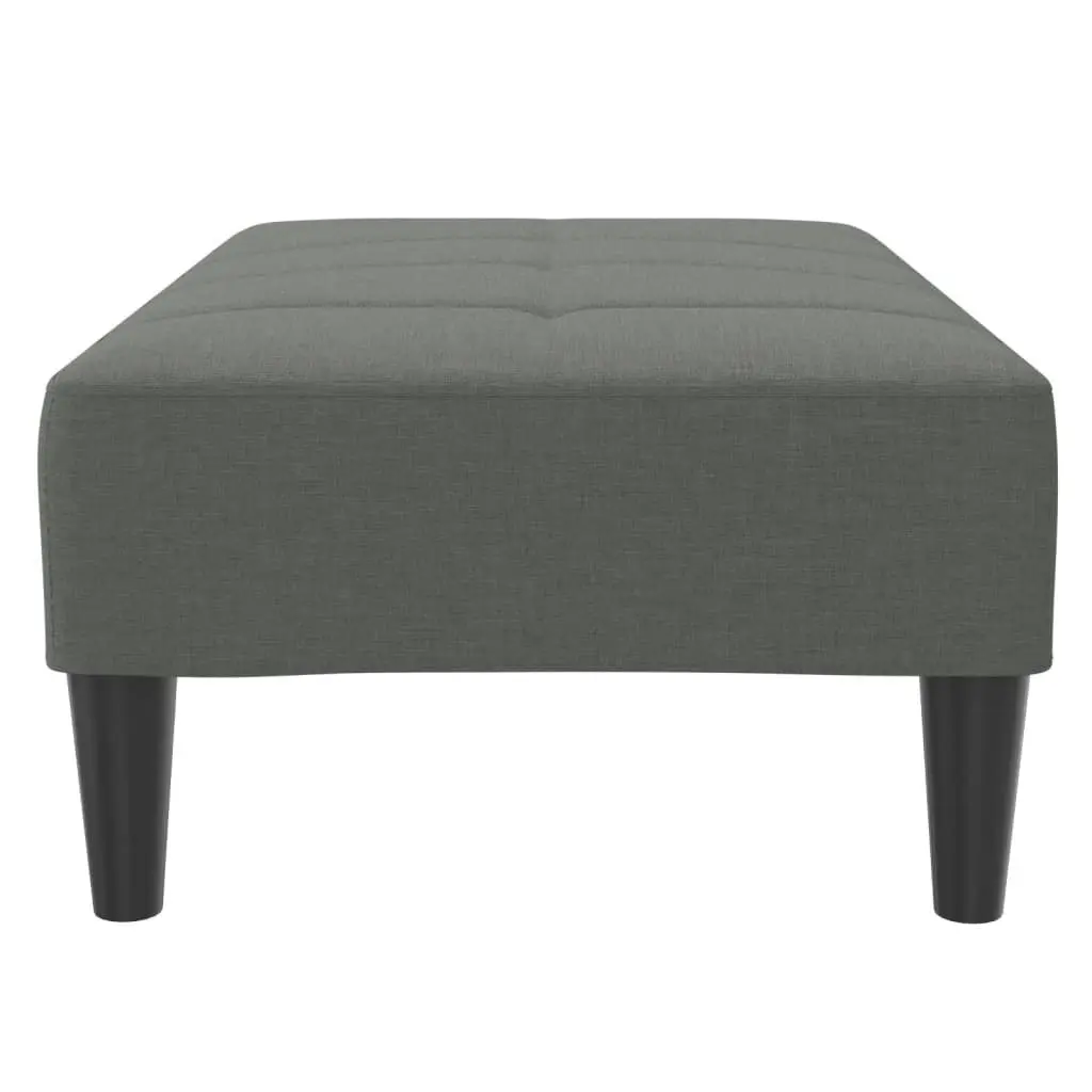 Footstool Dark Grey 77x55x31 cm Fabric 4007381