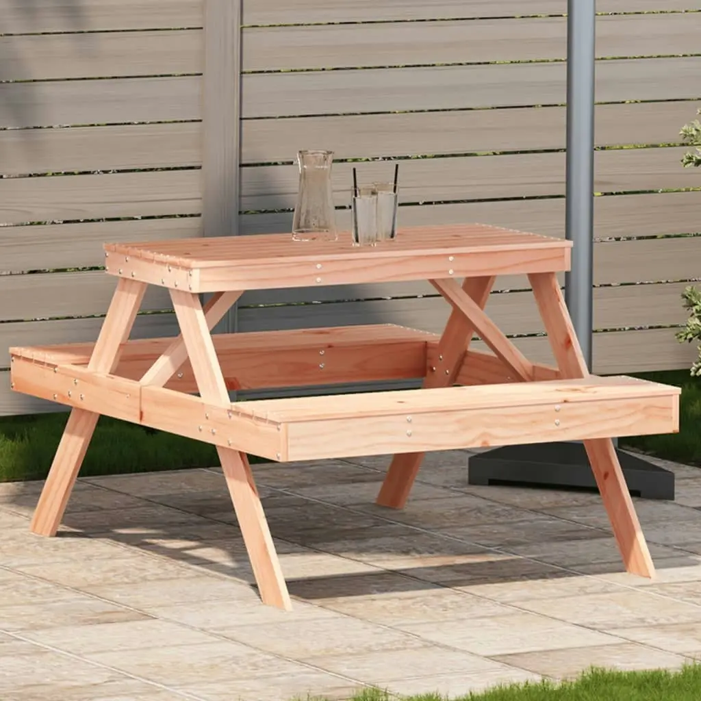 Picnic Table 105x134x75 cm Solid Wood Douglas 832570