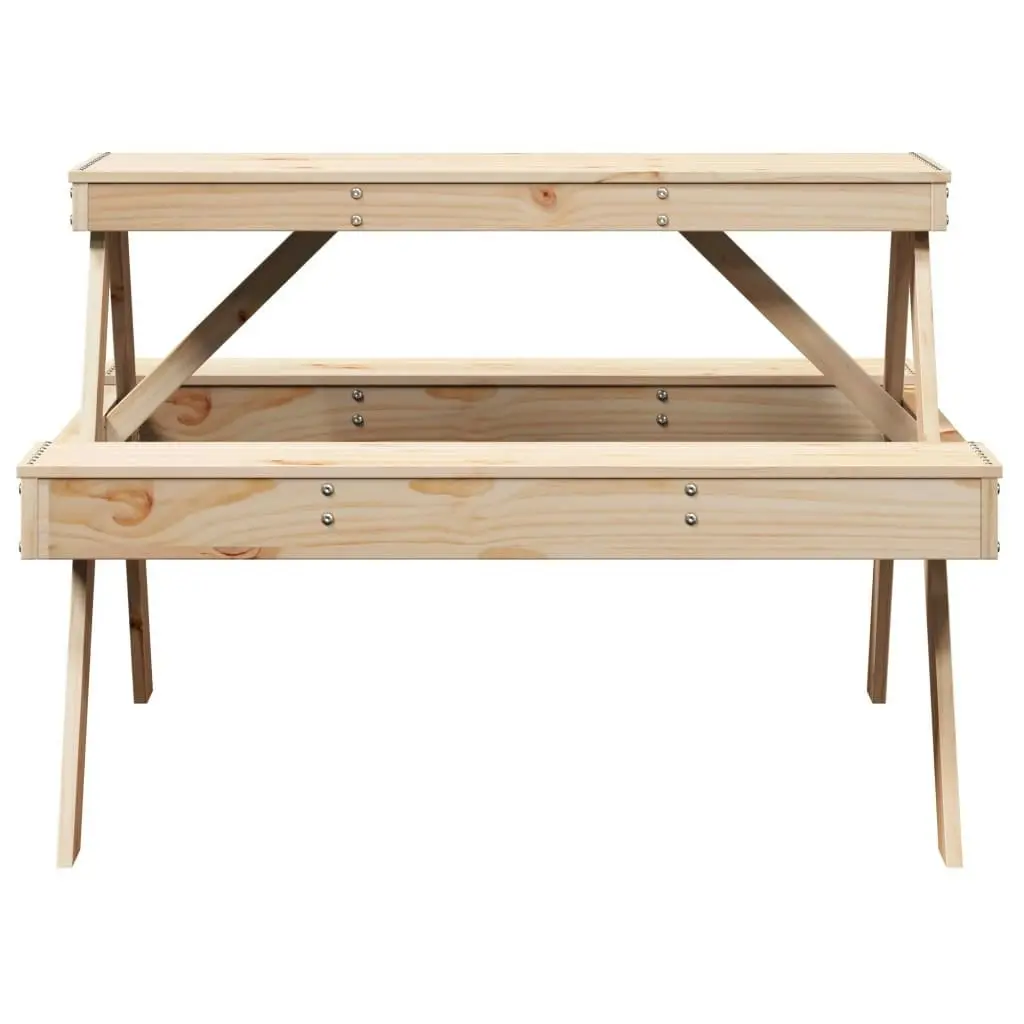 Picnic Table 105x134x75 cm Solid Wood Pine 832567