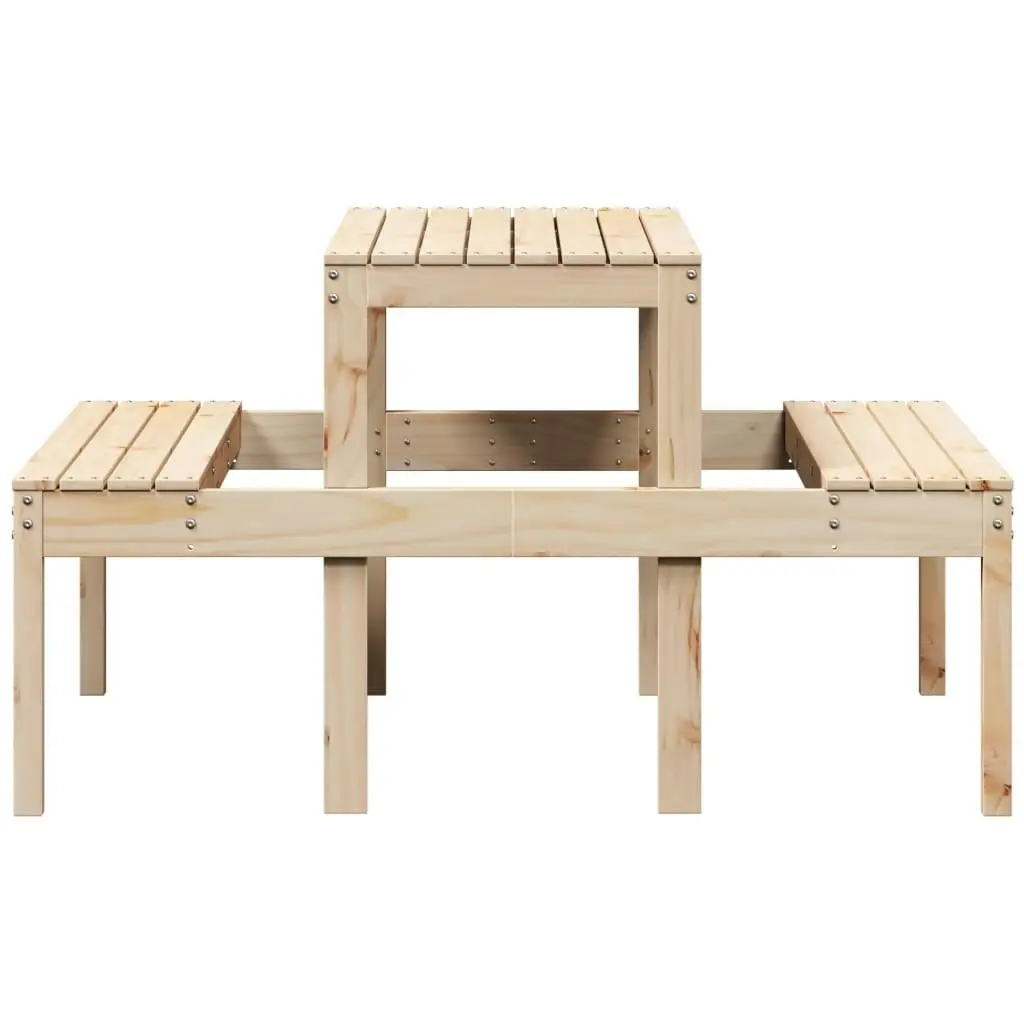 Picnic Table 110x134x75 cm Solid Wood Pine 832557