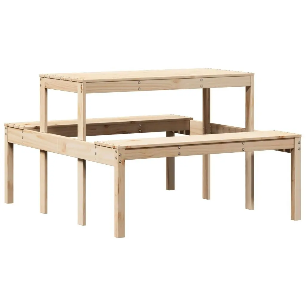 Picnic Table 110x134x75 cm Solid Wood Pine 832557