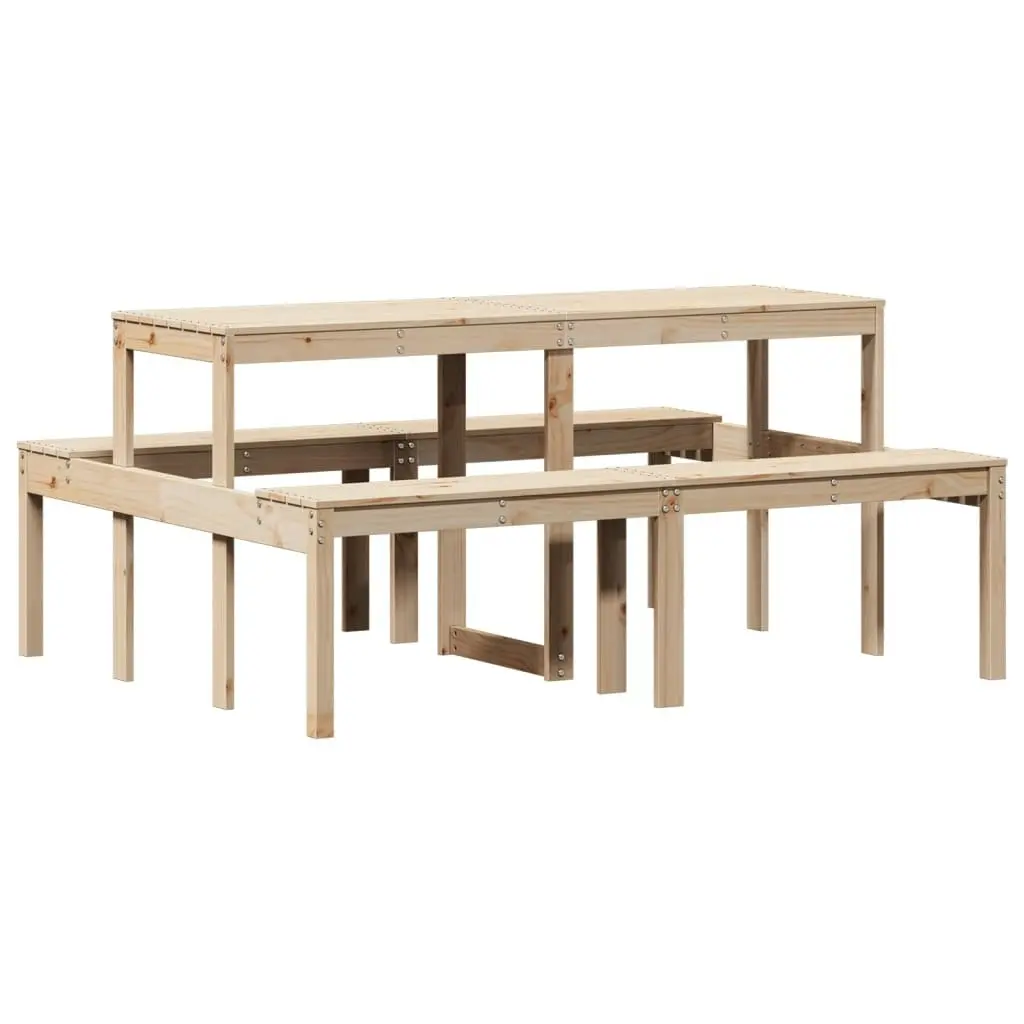 Picnic Table 160x134x75 cm Solid Wood Pine 832562