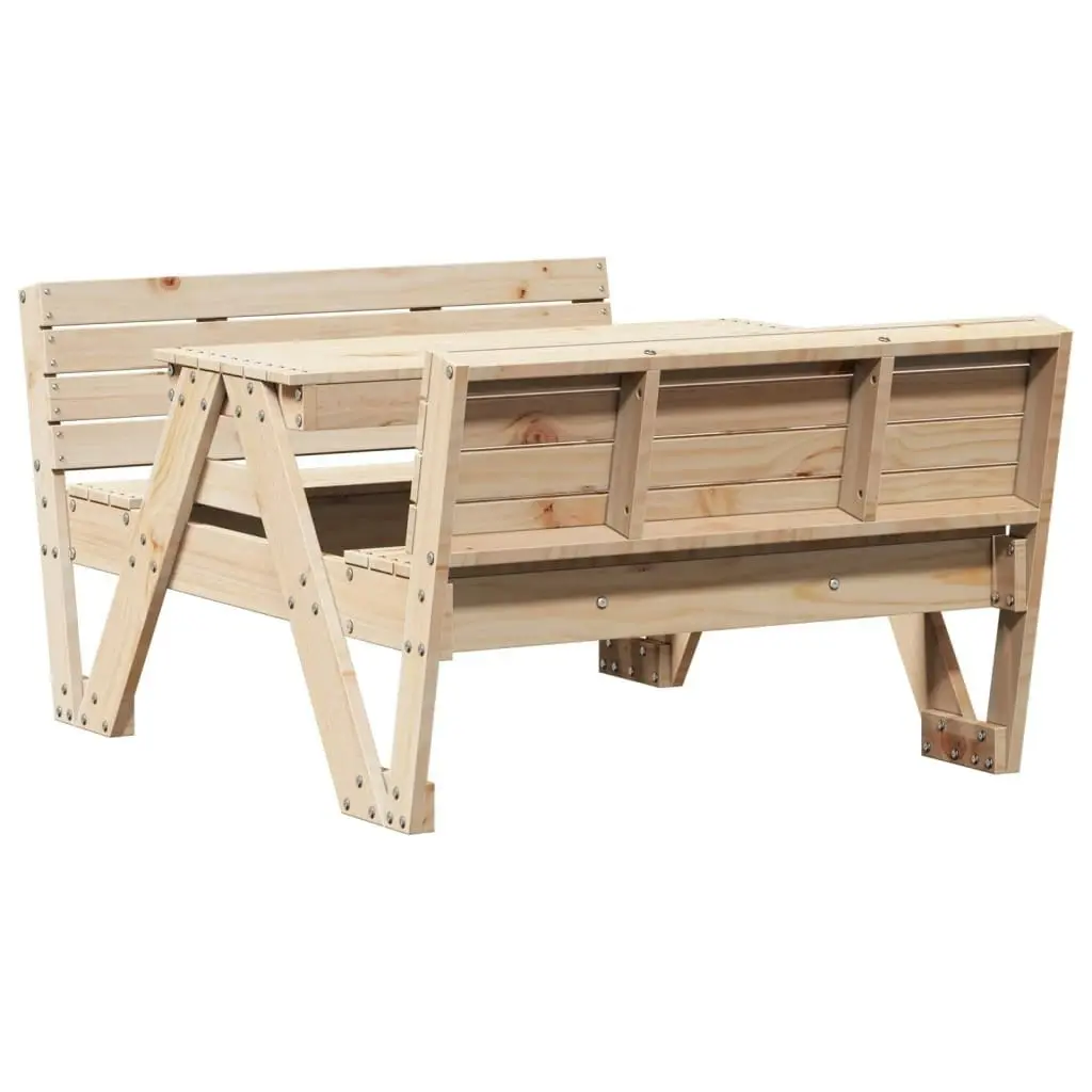 Picnic Table for Kids 88x122x58 cm Solid Wood Pine 832601