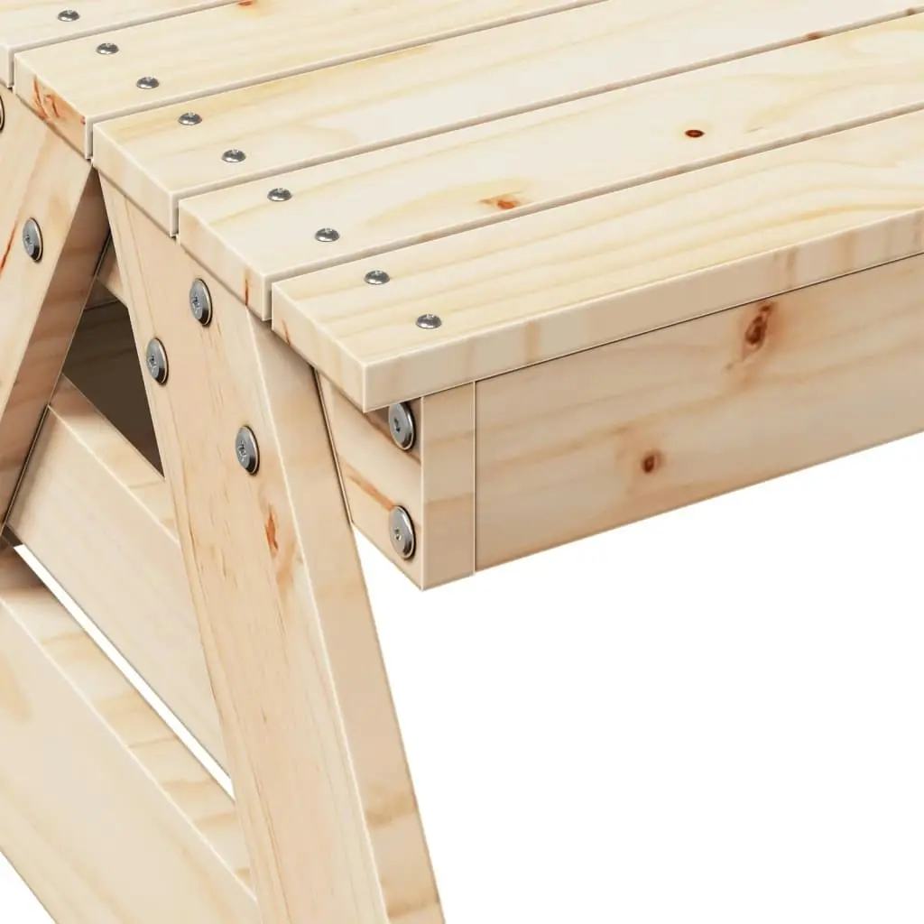 Picnic Table for Kids 88x122x58 cm Solid Wood Pine 832601