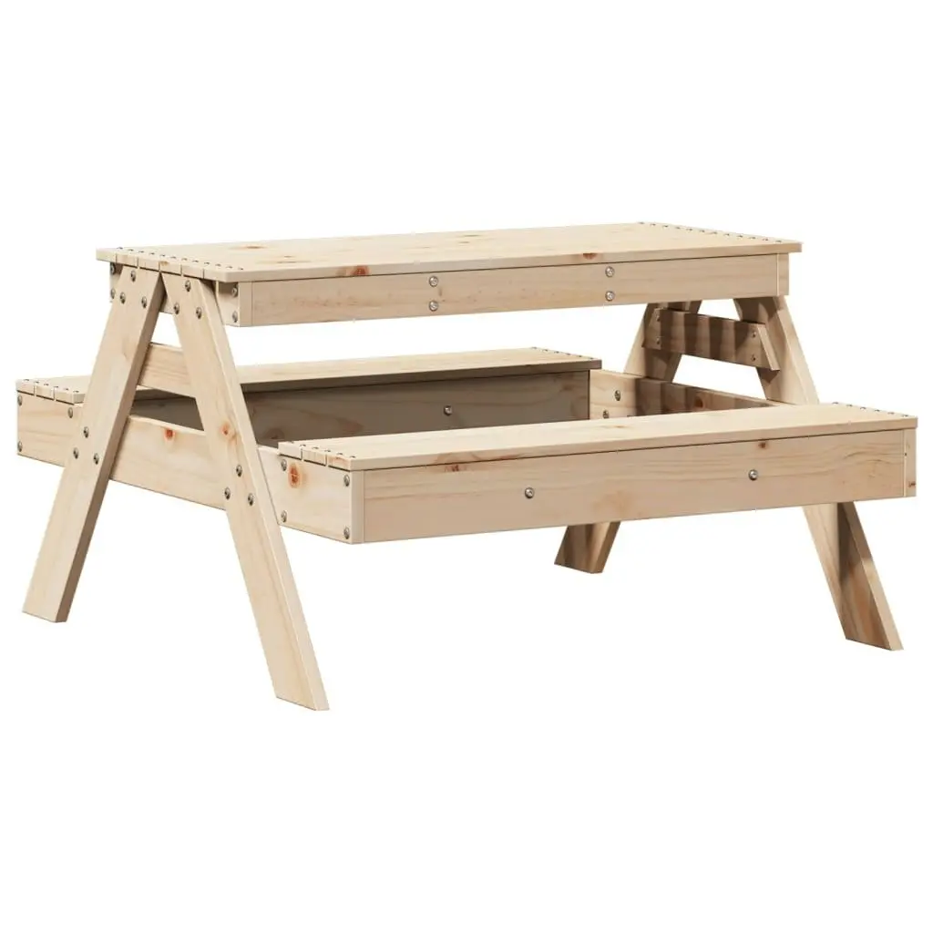 Picnic Table for Kids 88x97x52 cm Solid Wood Pine 832596