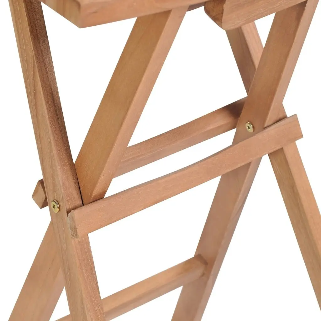 Folding Bar Stools 2 pcs Solid Teak Wood 44727