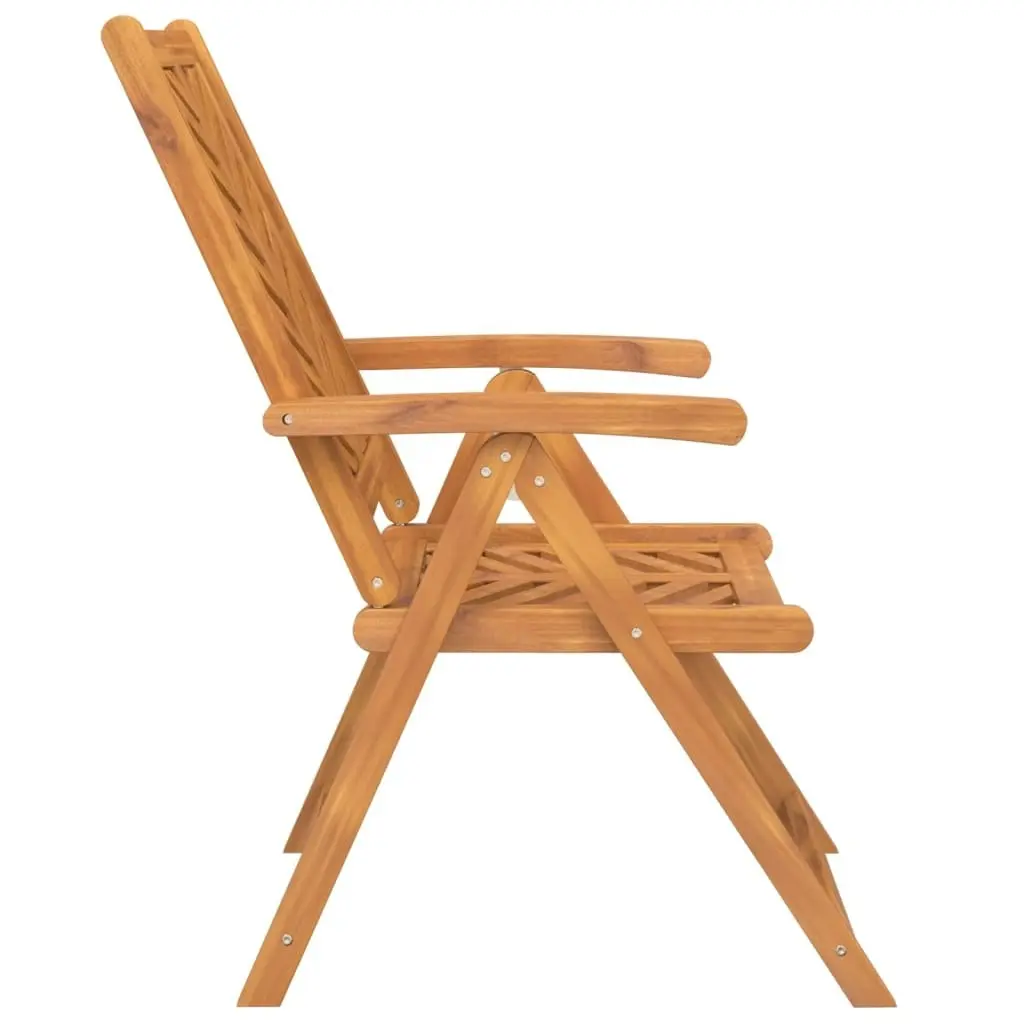 Reclining Garden Chairs 3 pcs Solid Wood Acacia 362232