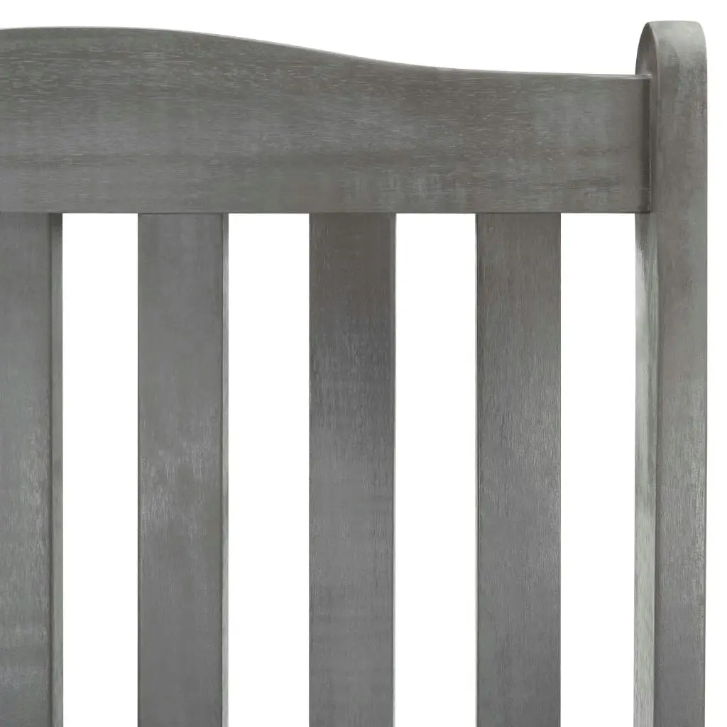 Rocking Chair Grey Solid Acacia Wood 311845