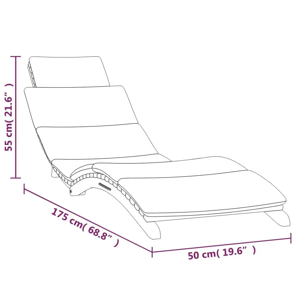 Sun Loungers 2 pcs with Cushions Solid Wood Teak 3143633