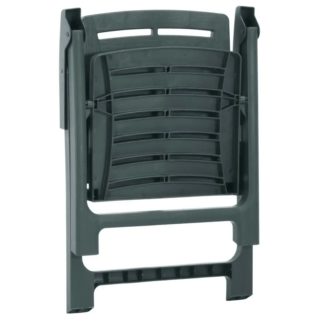 Garden Chairs 4 pcs Plastic Green 315840