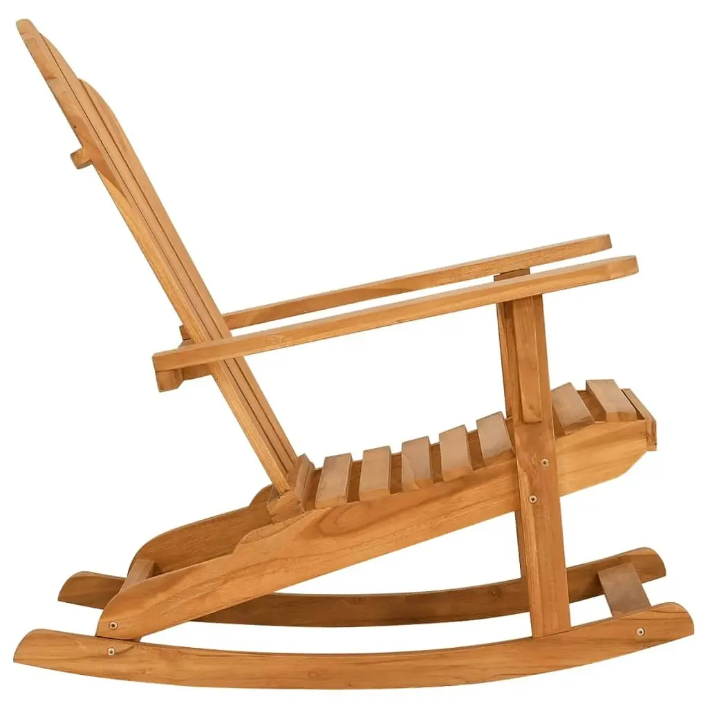 Garden Adirondack Rocking Chair Solid Wood Teak 4008082