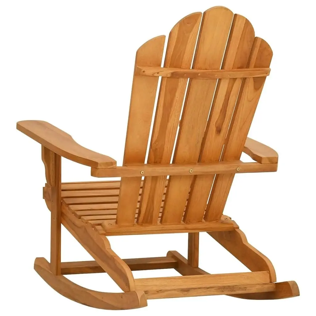 Garden Adirondack Rocking Chair Solid Wood Teak 4008082