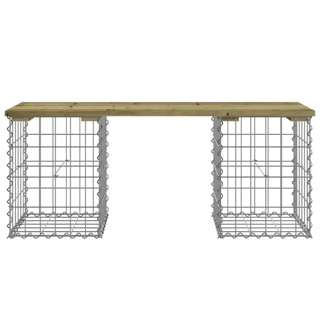 Garden Bench Gabion Design 103x31x42 cm Impregnated Wood Pine 834331