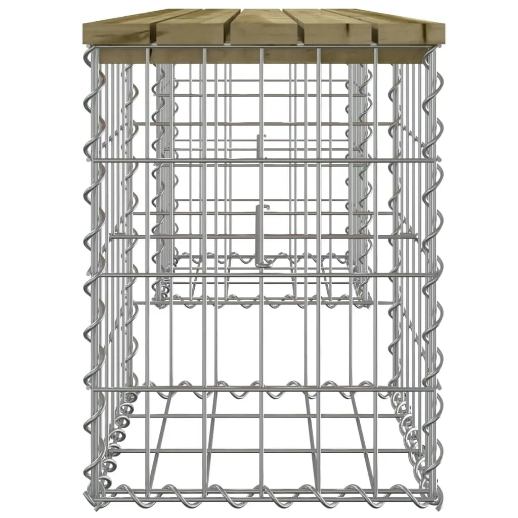 Garden Bench Gabion Design 103x31x42 cm Impregnated Wood Pine 834331