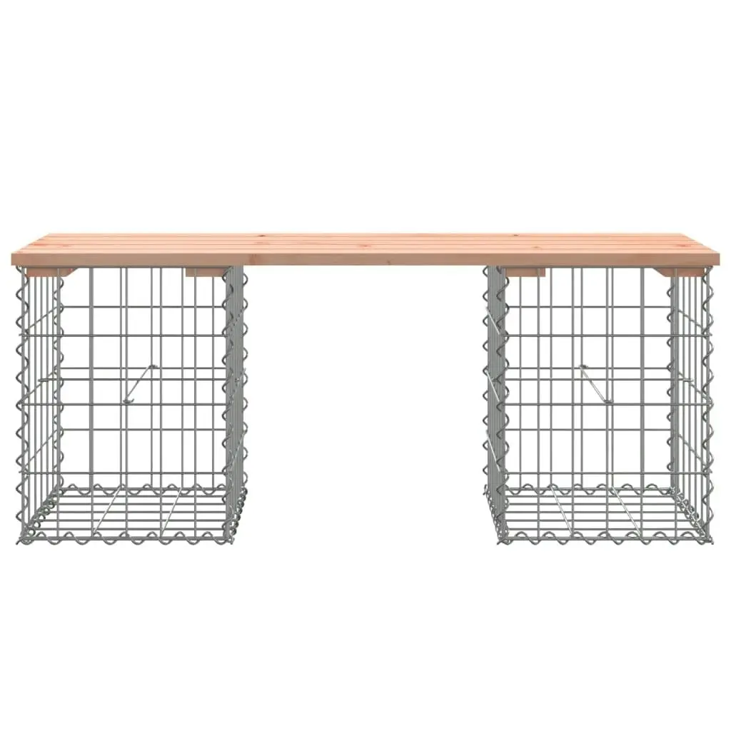 Garden Bench Gabion Design 103x31x42 cm Solid Wood Douglas 834330