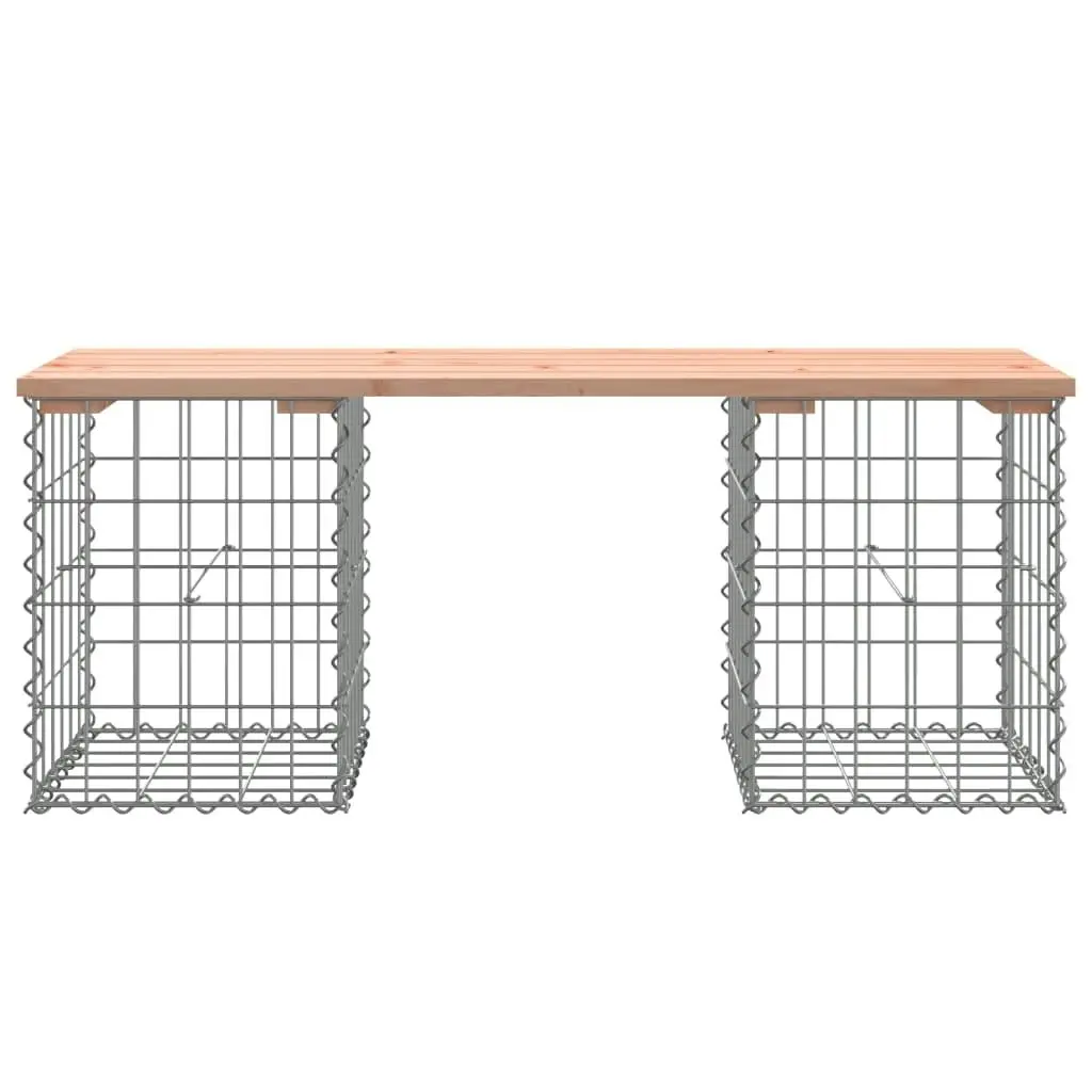 Garden Bench Gabion Design 103x31x42 cm Solid Wood Douglas 834330