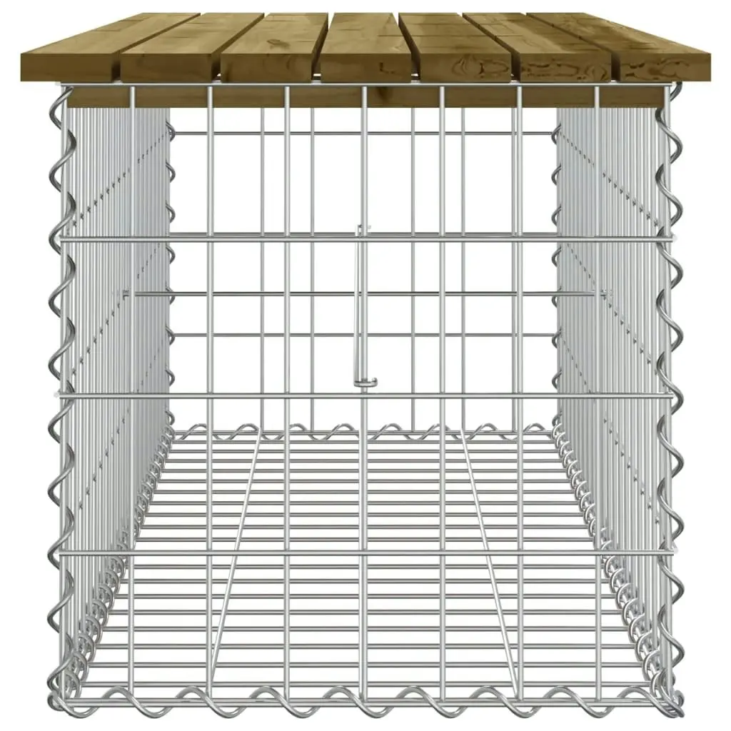 Garden Bench Gabion Design 103x44x42 cm Impregnated Wood Pine 834361