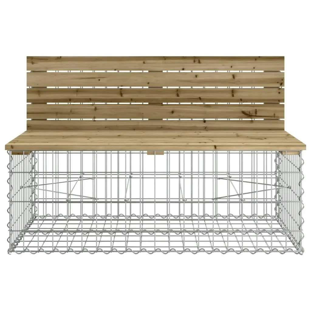 Garden Bench Gabion Design 103x70x65 cm Impregnated Wood Pine 834376