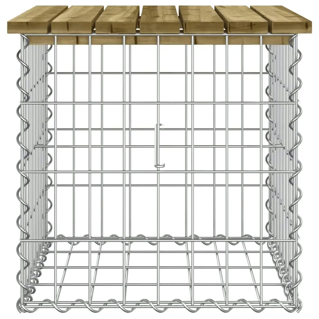 Garden Bench Gabion Design 43x44x42 cm Impregnated Wood Pine 834337