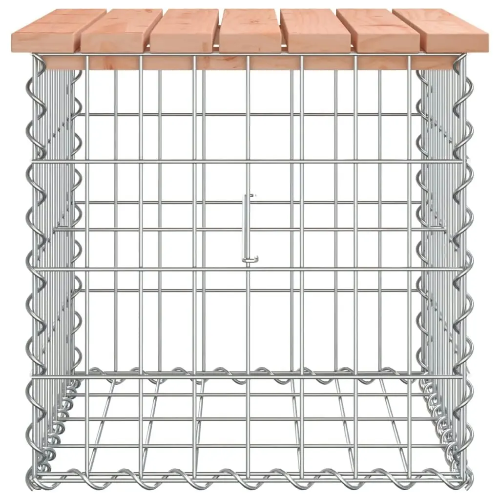 Garden Bench Gabion Design 43x44x42 cm Solid Wood Douglas 834336