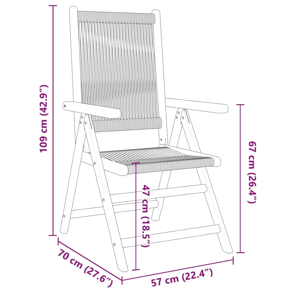 Garden Chairs 2 pcs Beige Solid Wood Acacia and Polypropylene 367656